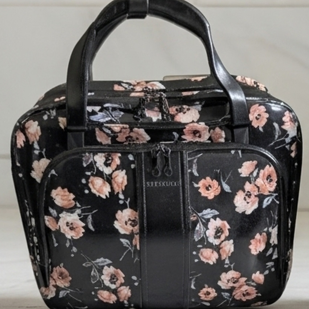 Black Floral Women's Bag